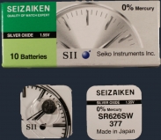 Батарейка Seizaiken SR626SW(377)